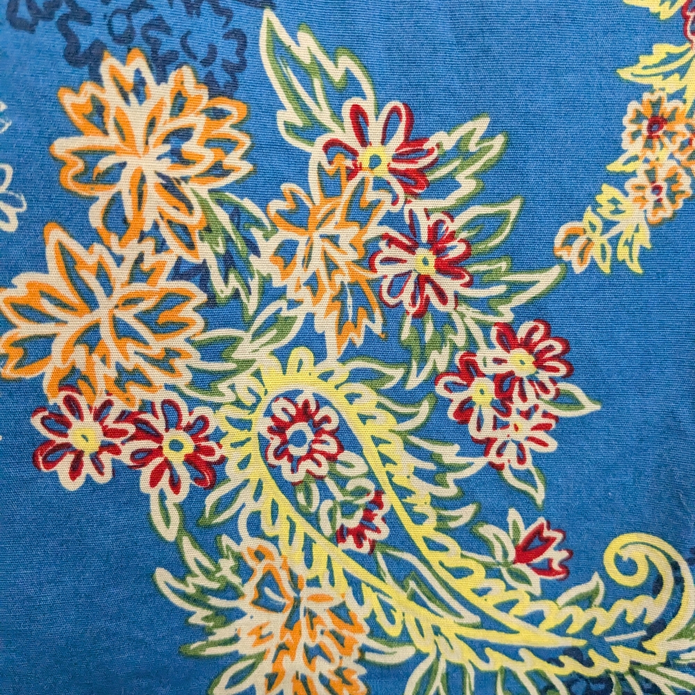 NWT Houston White Floral Blue Men's Longsleeved Shirt Sz S - Picture 9 of 12